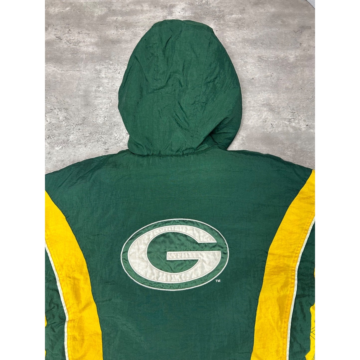 Vintage 90s Green Bay Packers NFL 1/2 Zip Pullover Starter Jacket Size XL