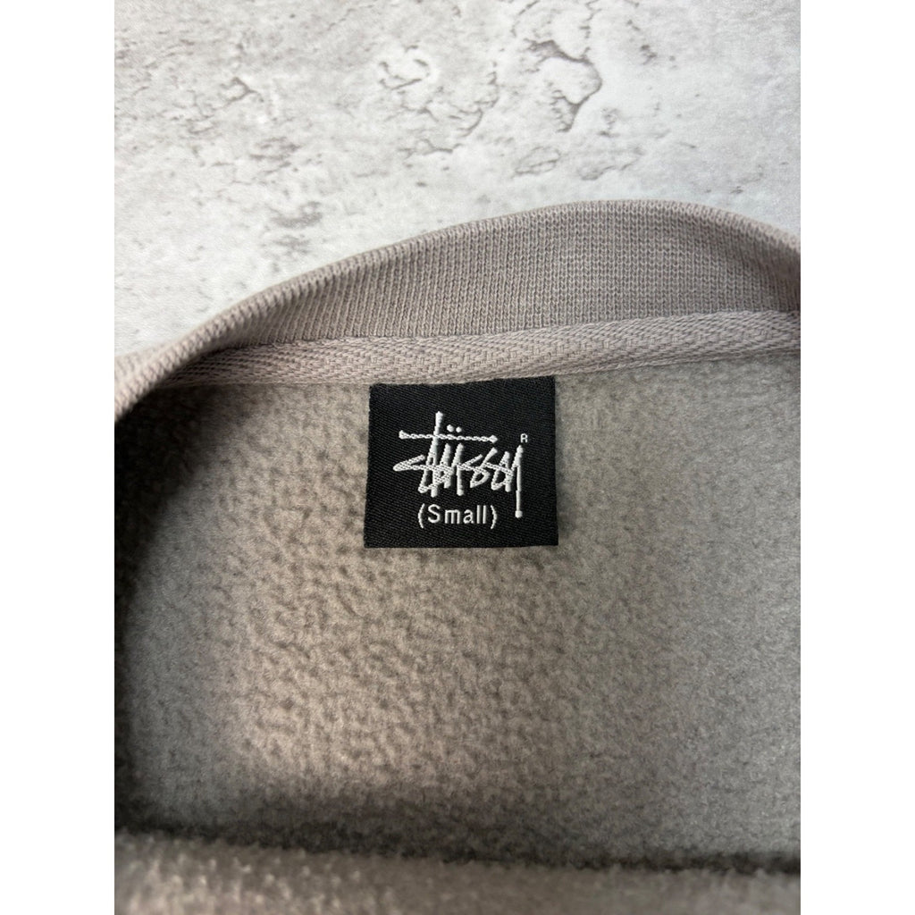 Vintage Stussy 3M Double S Graphic Logo Earth Tone Sweatshirt Size Small