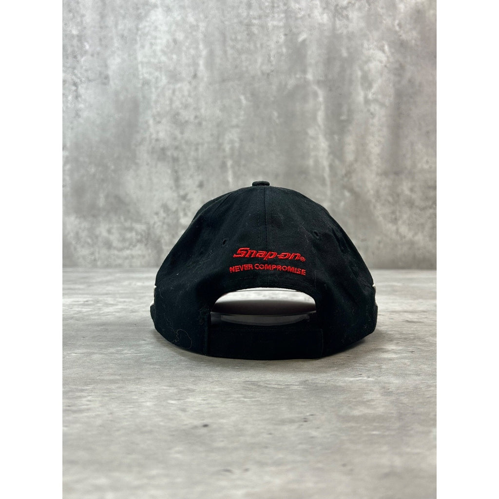 Vintage Snap-On Racing Embroidered Logo Abstract Strapback Hat OSFA
