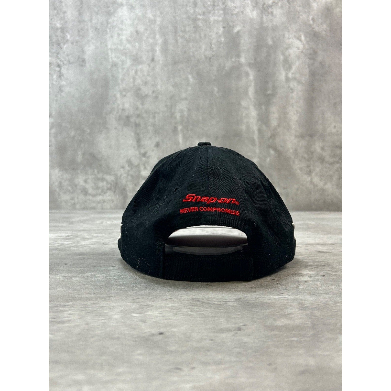 Vintage Snap-On Racing Embroidered Logo Abstract Strapback Hat OSFA