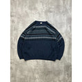 Vintage Cherokee Abstract Striped Pullover Knit Sweater Size XL