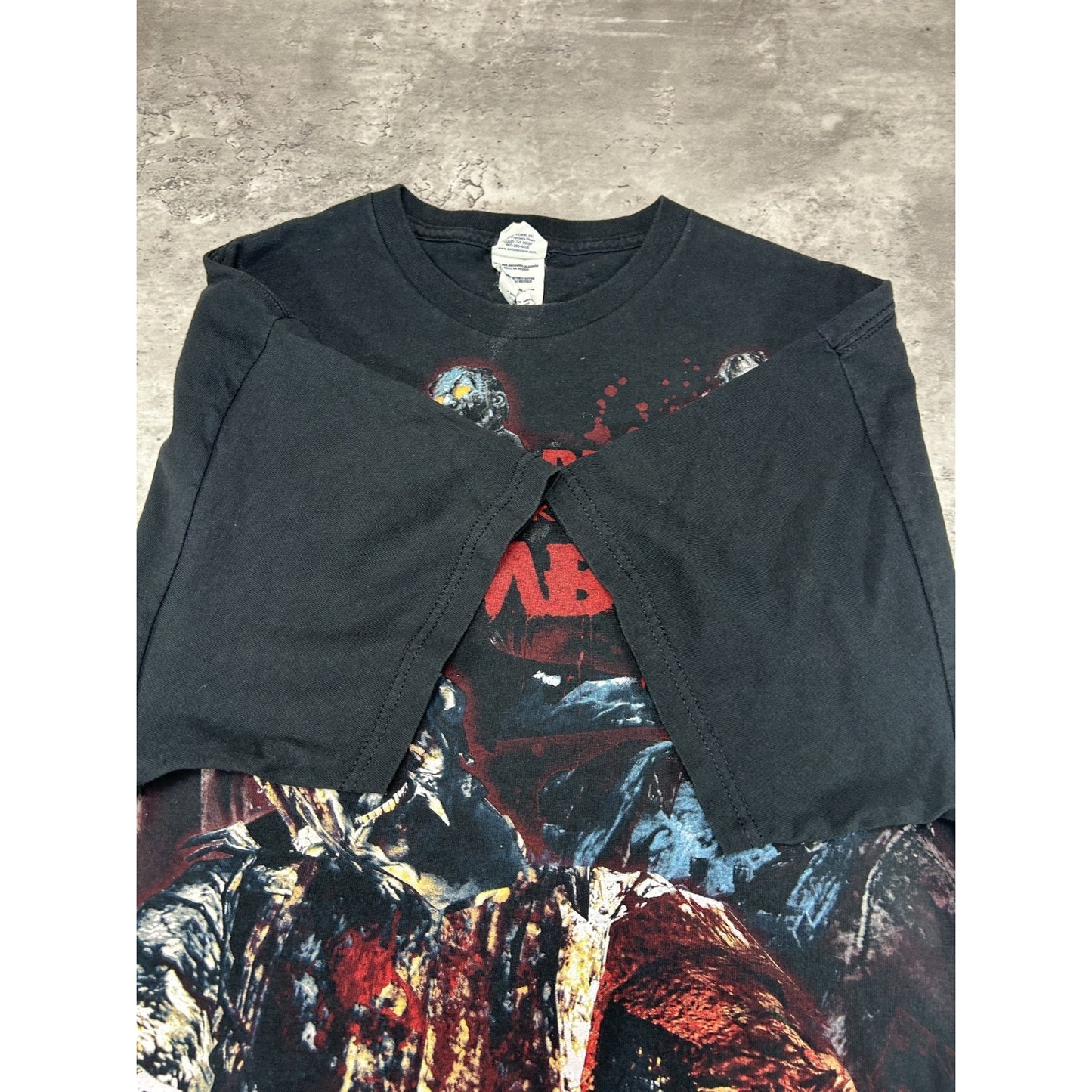 Call Of Duty Black Ops Zombies Big Graphic Video Game Promo T-Shirt Size XL