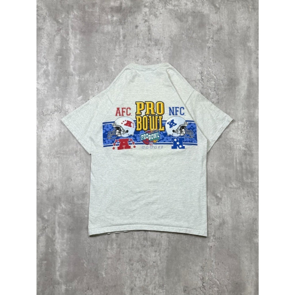 Vintage 1999 NFL Hawaii Pro Bowl AFC Vs NFC Helmet Graphic T-Shirt Size Medium