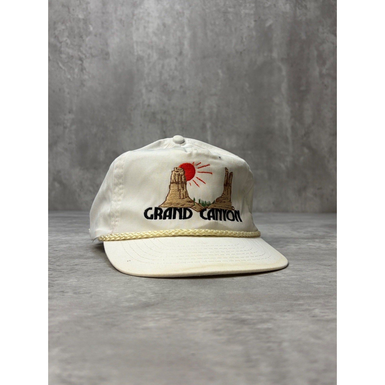 Vintage Grand Canyon Embroidered Destination Strapback Hat OSFA