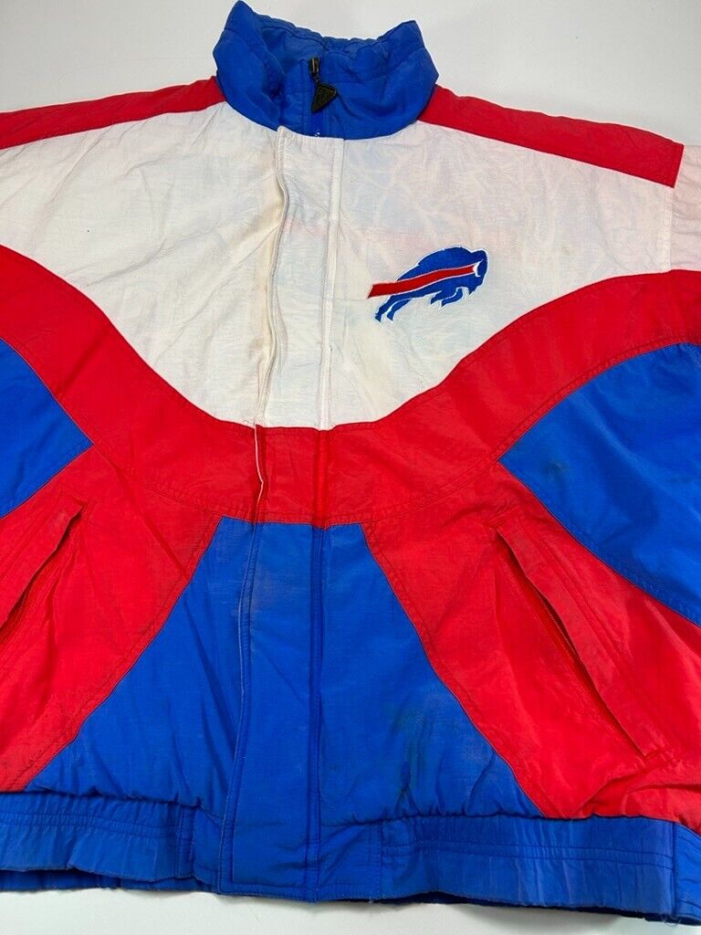 Vintage 90s Buffalo Bills NFL Insulated Apex One Football Jacket Size Large