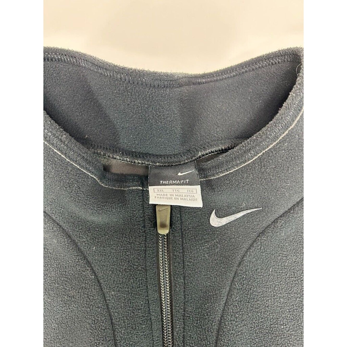 Vintage Y2K Nike Therma-fit Fleece Full Zip Vest Sweatshirt Size XXL