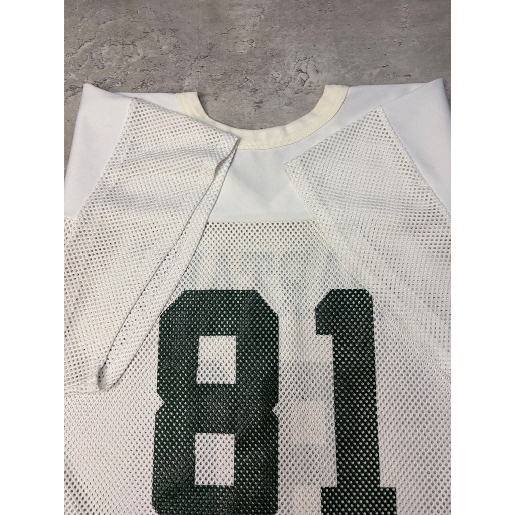 Vintage 90s Michigan State Spartans #81 NCAA Mesh Football Jersey Size Medium