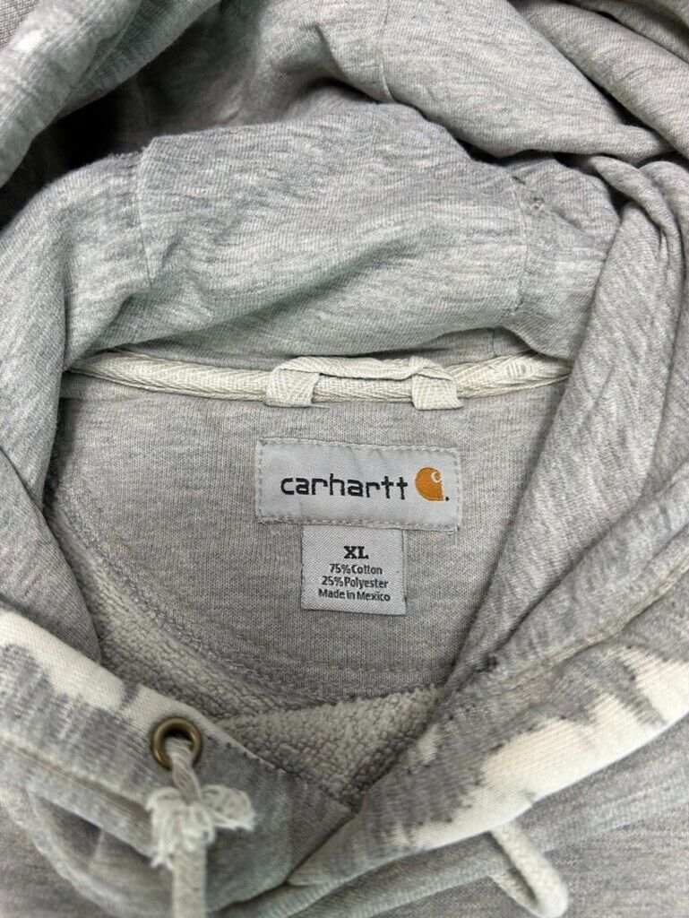 Vintage Carhartt Embroidered Logo Patch Hooded Sweatshirt Size XL