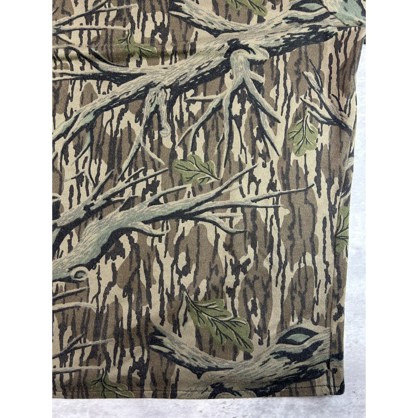 Vintage 80s/90s Muleskin Tree Camo Hunting Full Zip Hooded Sweatshirt Size XL