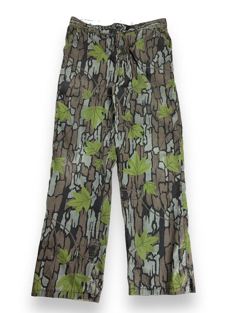 Vintage 90s Saf-T-Bak Trebark Tree Camo Hunting Pants Size 32W