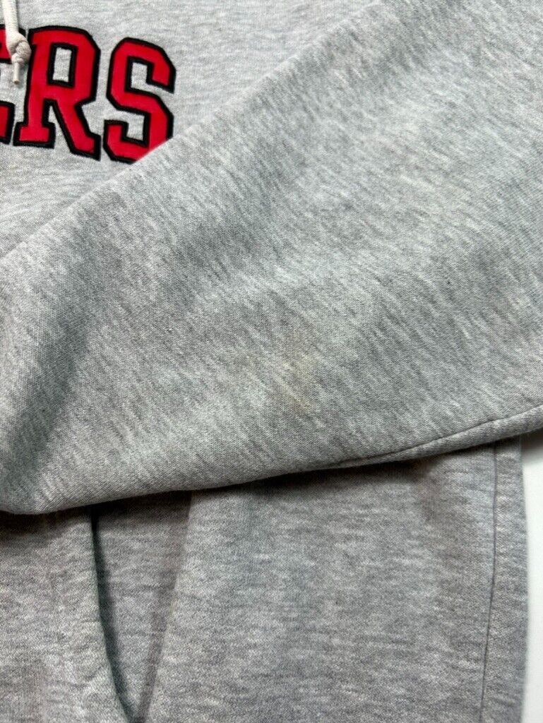 Vintage Rutgers NCAA Nike Middle Swoosh Hooded Sweatshirt Size Small Gray