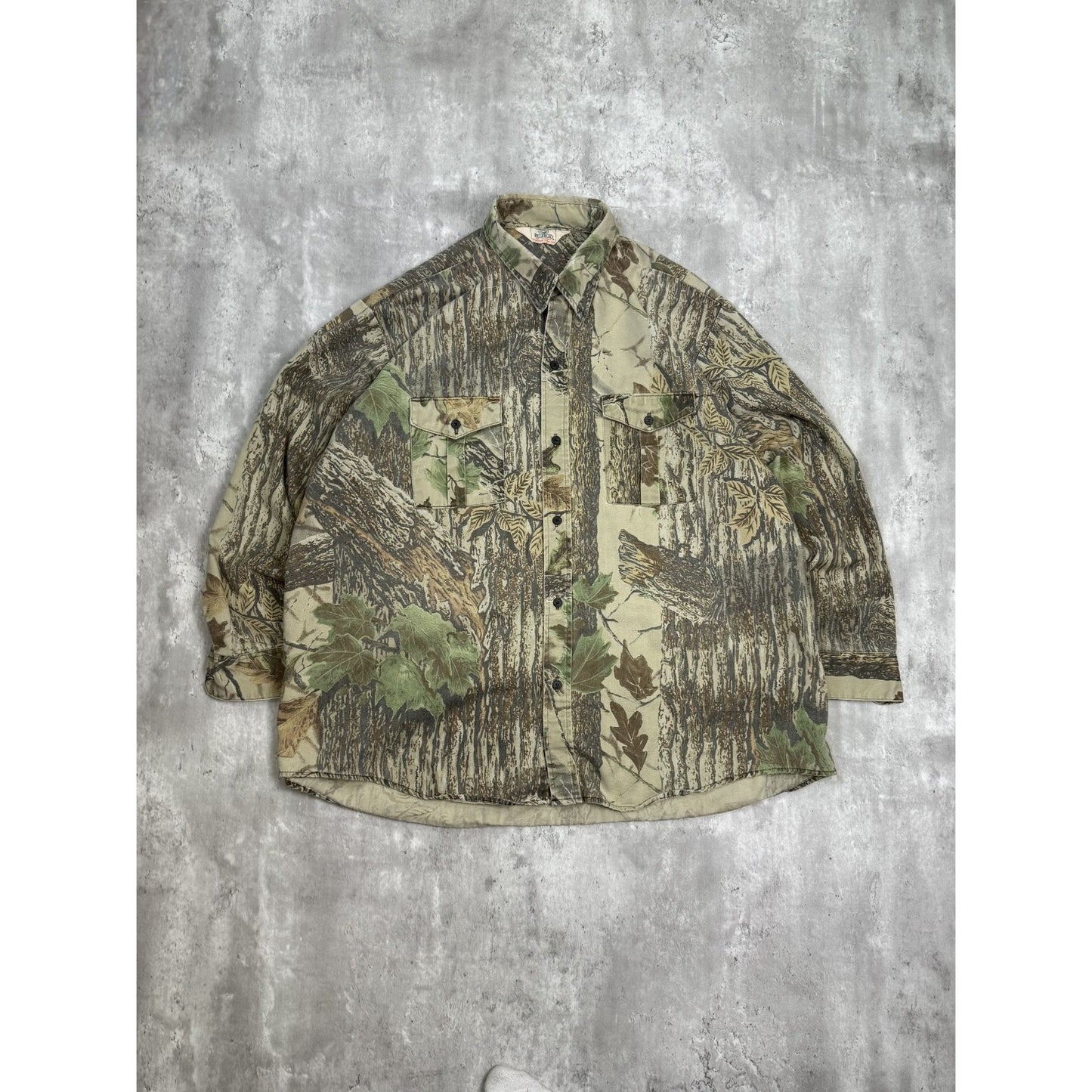 Vintage Redhead Realtree Camo Long Sleeve Hunting Button Up Shirt Size 3XL