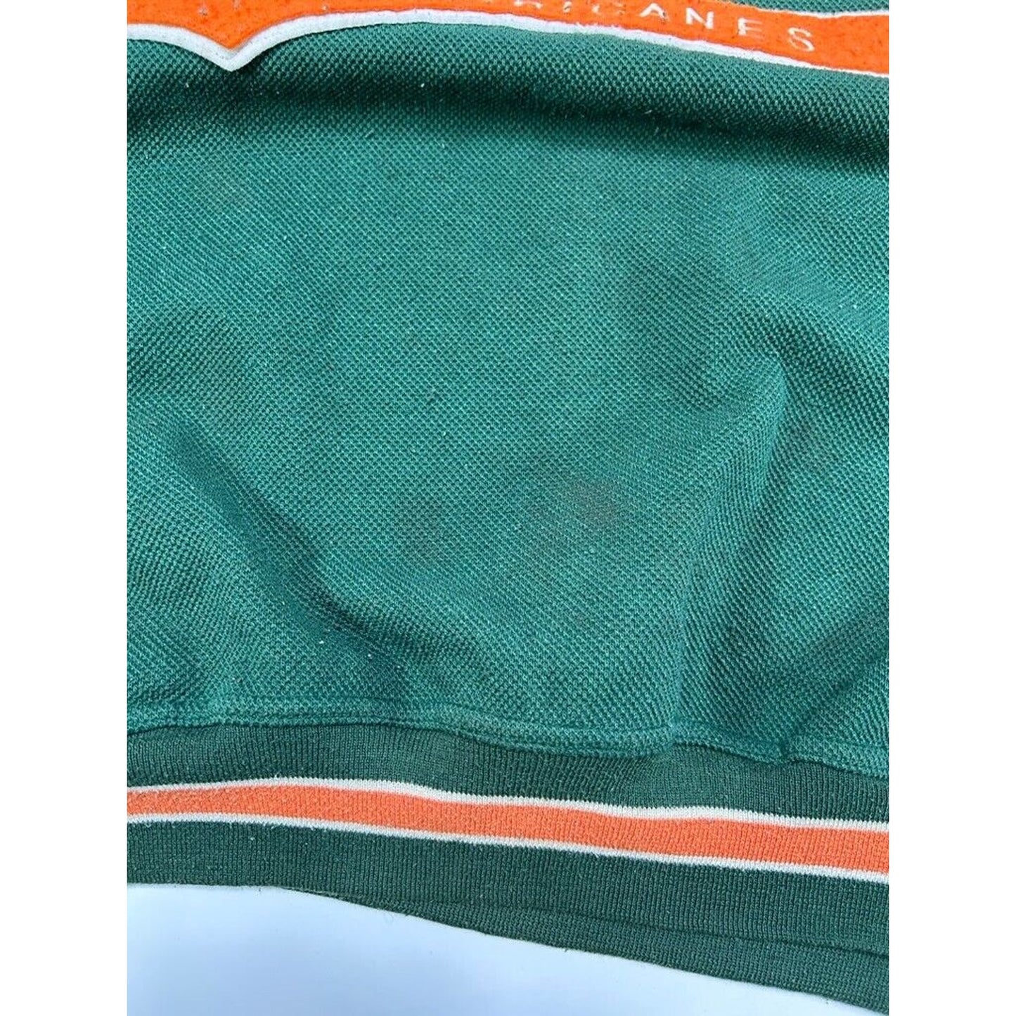 Vintage 90s Miami Hurricanes NCAA Script Spell Out Starter Sweatshirt Size Large