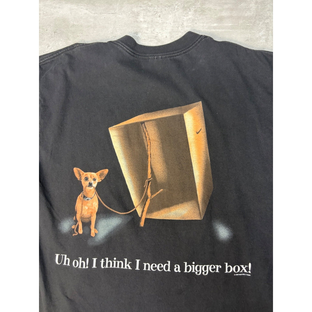 Vintage 1998 Taco Bells Here Lizard Lizard Comedy Graphic T-Shirt Size XL
