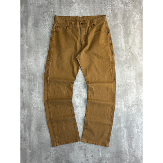 Vintage Dickies Canvas Workwear Carpenter Pants Size 33 Beige