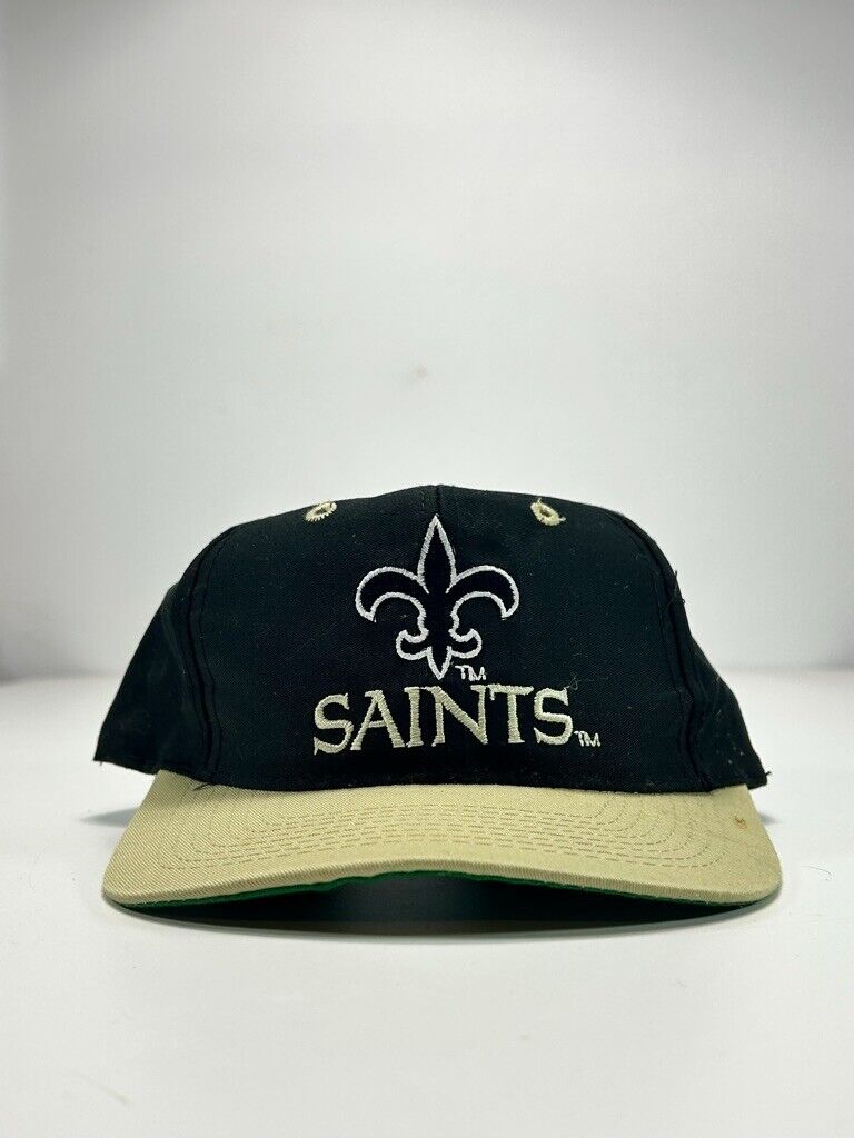 Vintage New Orleans Saints NFL Embroidered Logo Snapback Hat OSFA