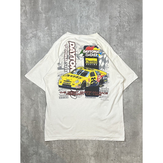 Vintage 1999 Daytona 500 Nascar Great American Race Cheerios T-Shirt Size Large