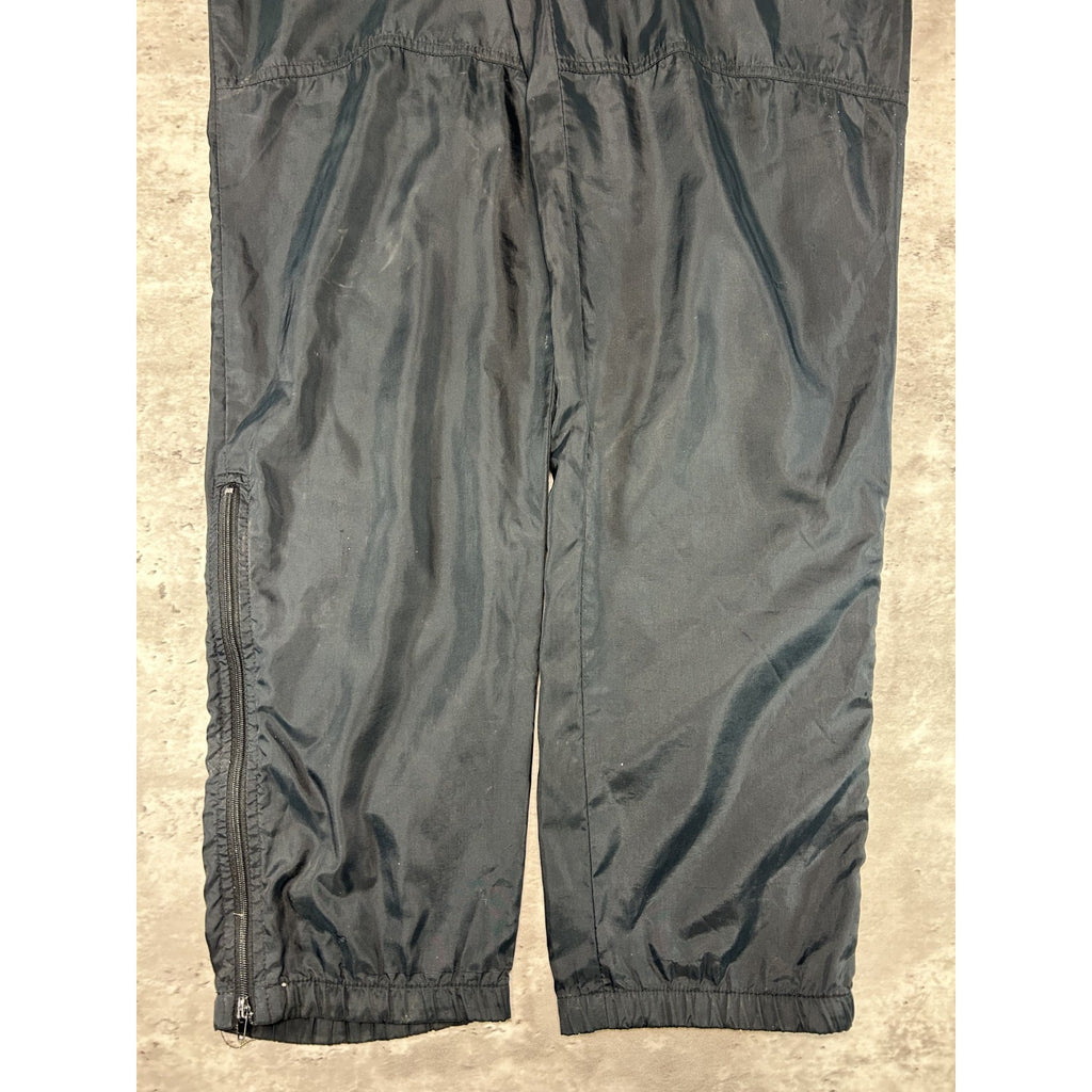 Vintage 80s/90s Nike Tonal Embroidered Logo Nylon Track Pants Size Medium