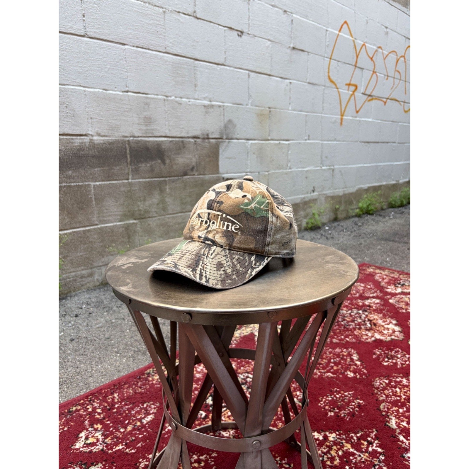 Vintage Carboline Advantage Timber Camo Embroidered Snapback Hat OSFA