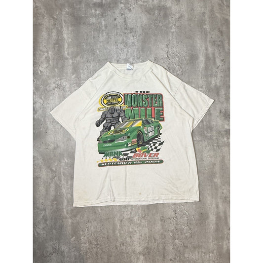 Vintage 2004 The Monster Mile Nascar Nextel Cup Series T-Shirt Size XL White