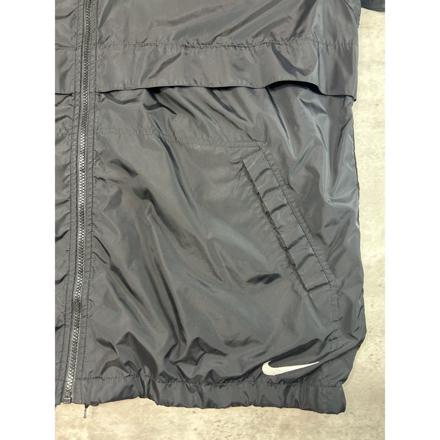 Vintage 90s Nike Embroidered Swoosh Full Zip Coaches Jacket Size Large