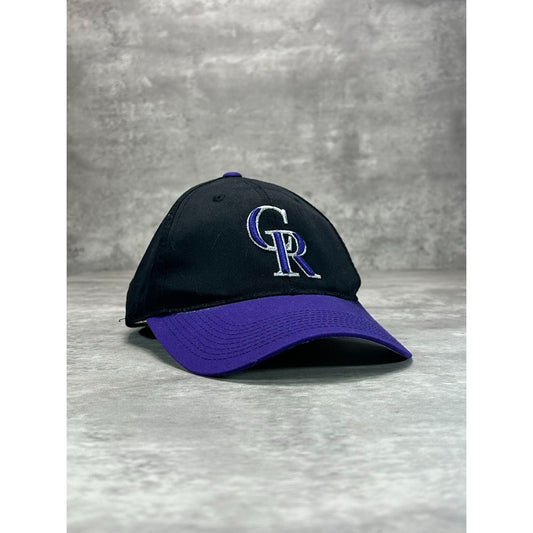 Vintage 90s Colorado Rockies MLB Embroidered Logo Baseball Snapback Hat OSFA
