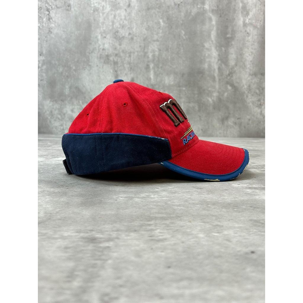 Vintage M&M Racing Team Embroidered Spellout Nascar Strapback Hat OSFA