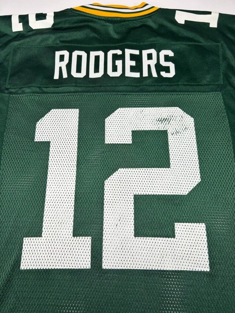 Vintage Aaron Rodgers #12 Green Bay Packers NFL Football Jersey Size Small