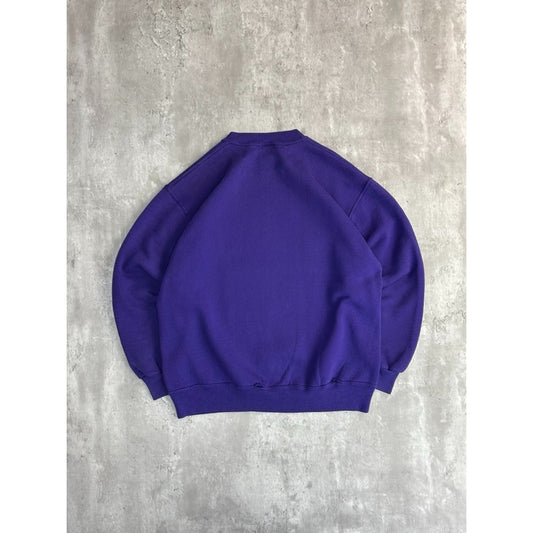 Vintage 90s LSU Tigers NCAA Embroidered Spellout Crewneck Sweatshirt Size XL