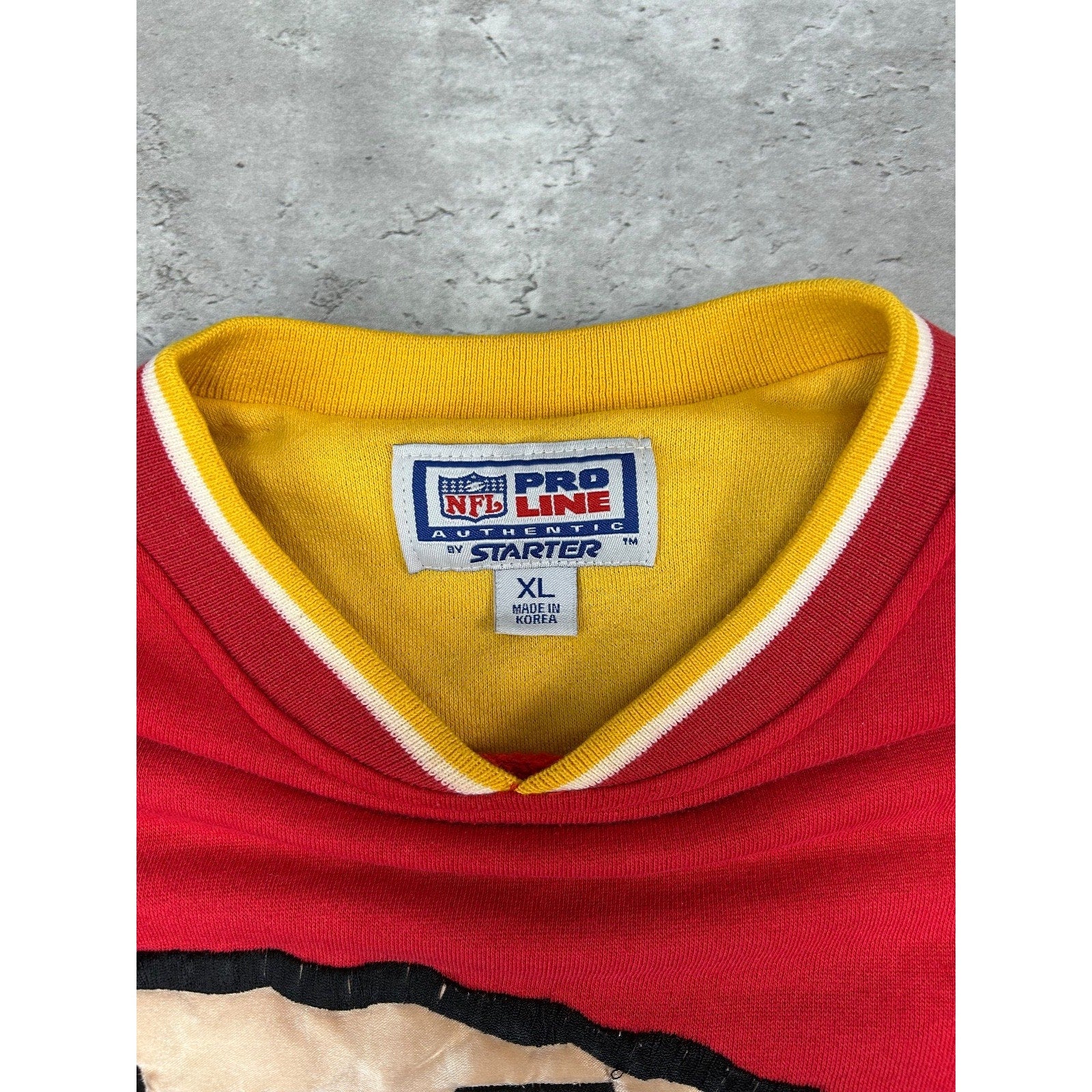 Vintage 90s Kansas City Chiefs NFL Embroidered Logo Starter Sweatshirt Size XL