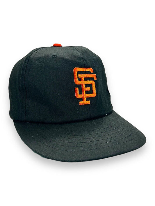 Vintage 90s San Fransisco Giants MLB Embroidered Logo Snapback Hat OSFA Black