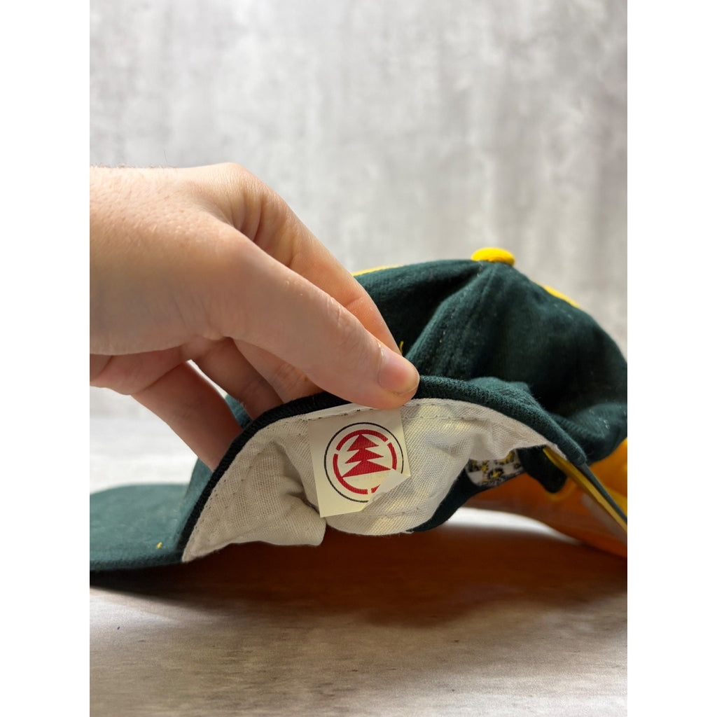 Vintage Green Bay Packers NFL World Champions Split Snapback Hat OSFA
