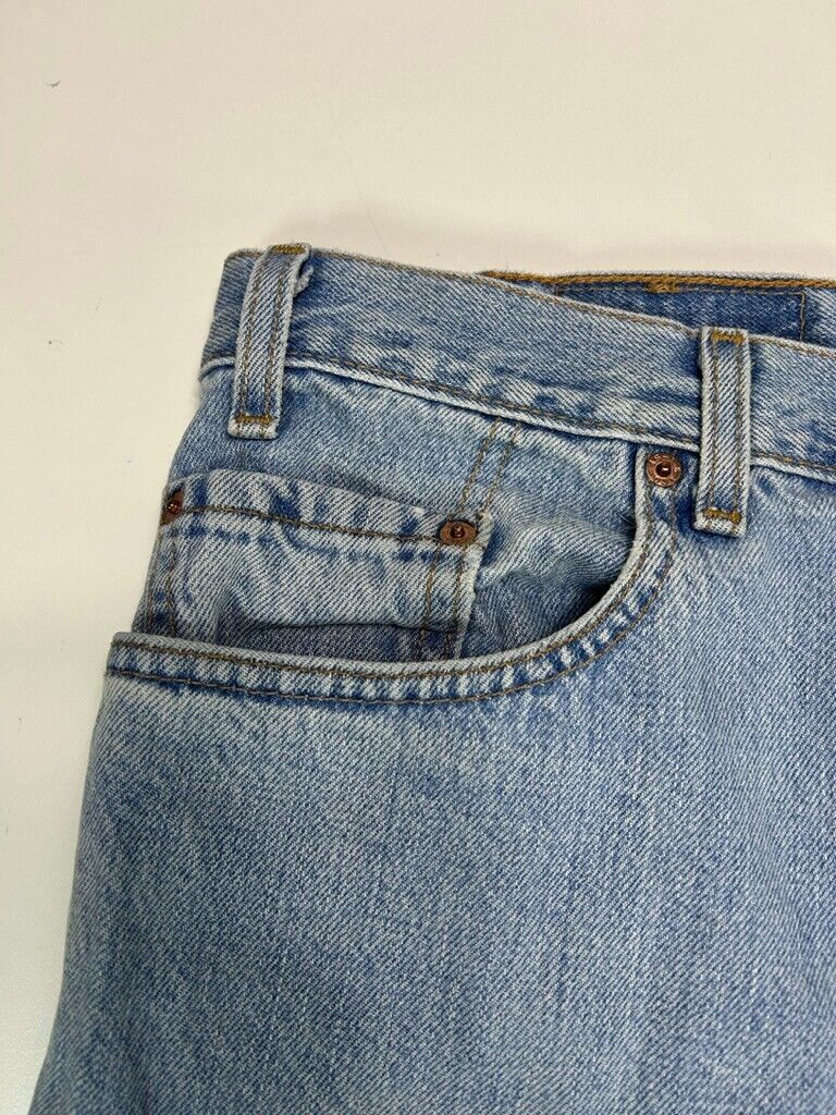 Vintage 90s Levis 550 Red Tab Light Wash Denim Pants Size 40