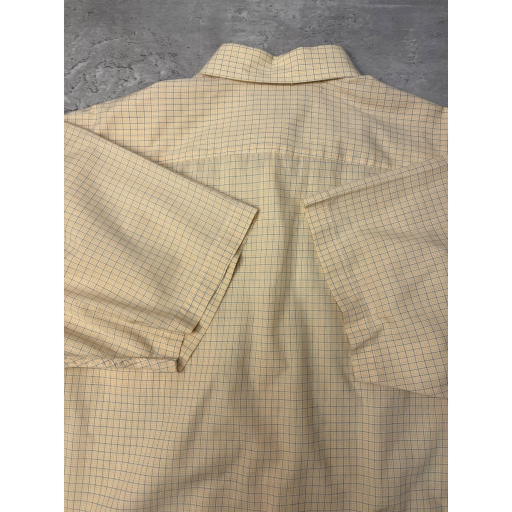 Croft & Barrow Plaid Single Pocket Reworked Cropped Button Up Shirt Size XL