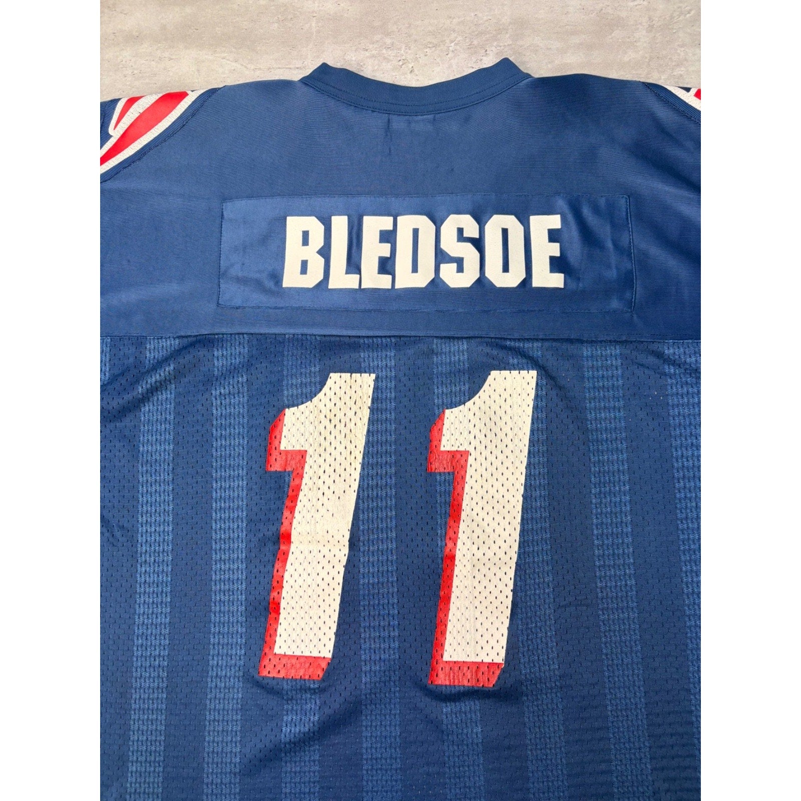 Vintage Drew Bledsoe #11 New England Patriots NFL Football Jersey Size XL