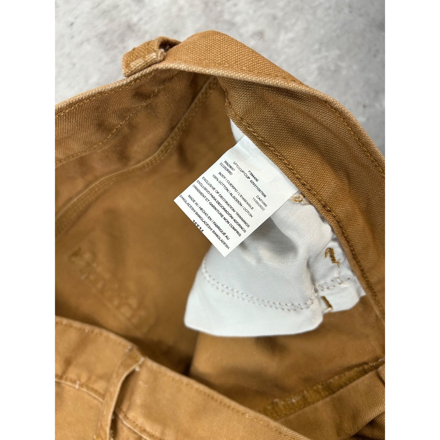 Dickies Canvas Workwear Carpenter Pants Size 36 Beige