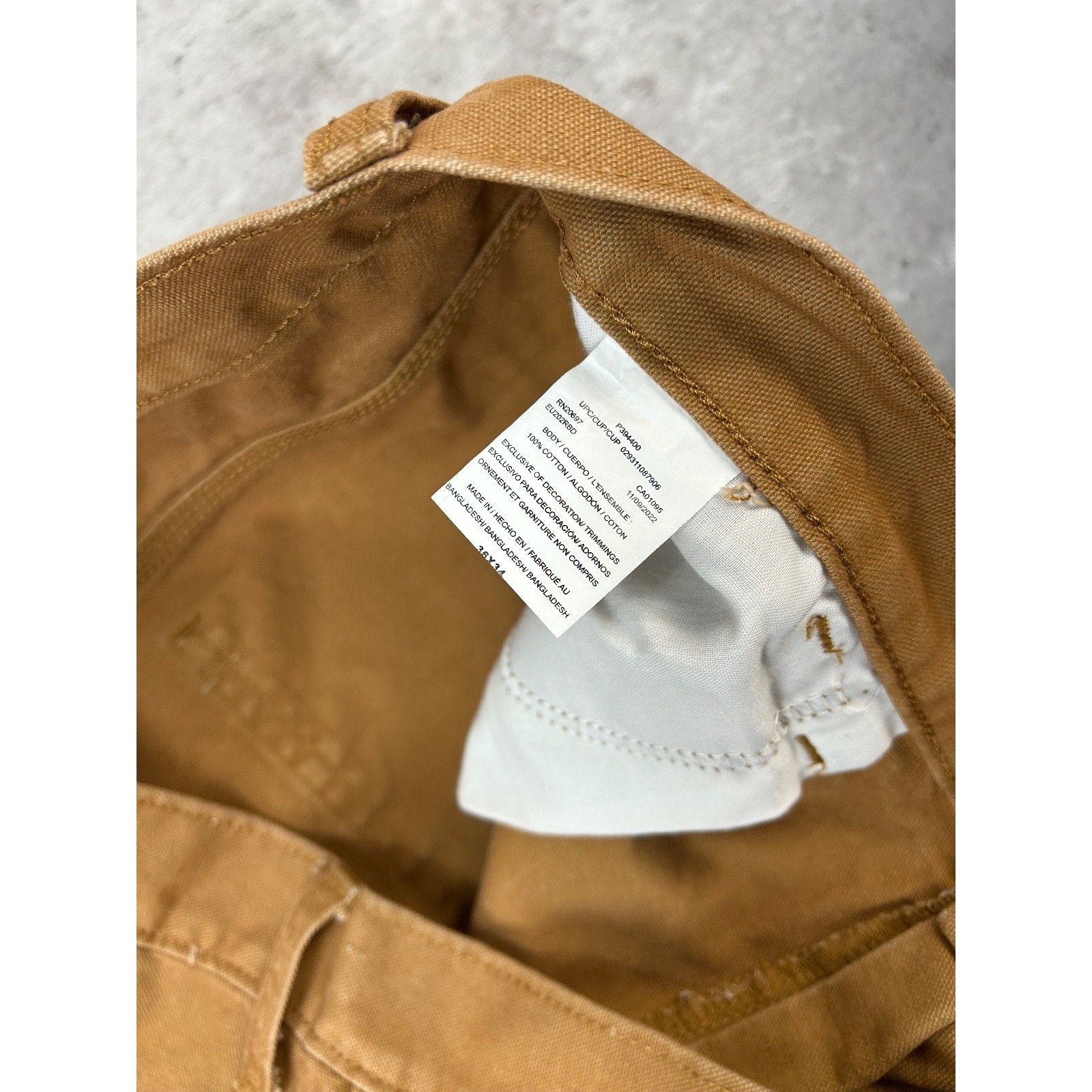 Dickies Canvas Workwear Carpenter Pants Size 36 Beige
