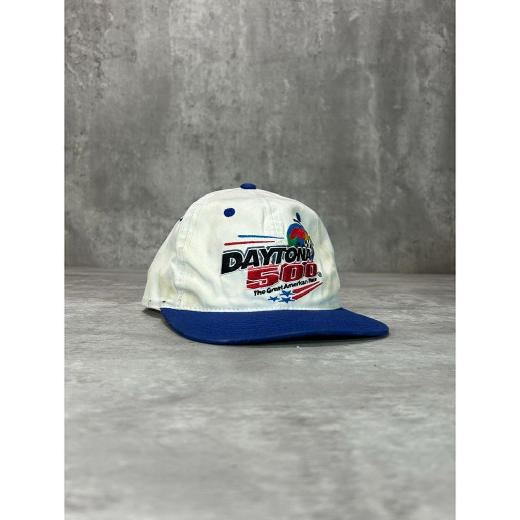 Vintage Daytona 500 Nascar Embroidered Spellout Snapback Hat OSFA