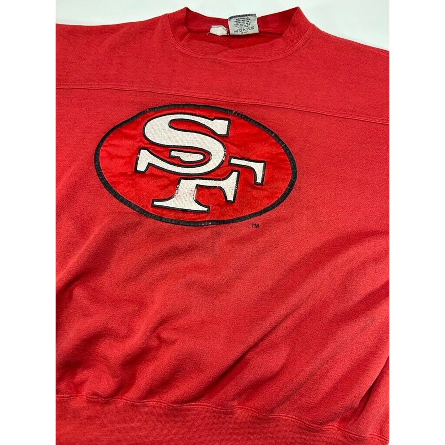 Vintage 90s San Fransisco 49ers NFL Embroidered Logo Football Sweatshirt Size XL