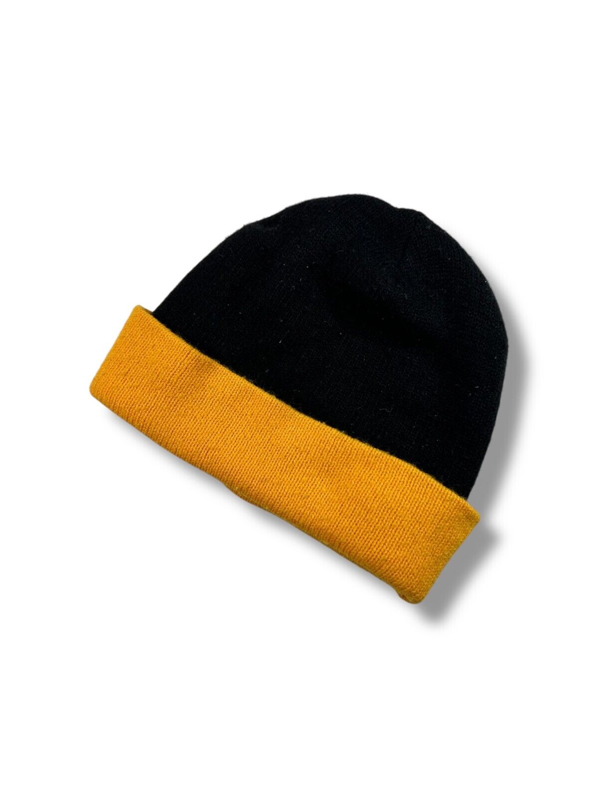 Vintage Pittsburgh Steelers NFL Embroidered Logo Spell Out Beanie Hat OSFA