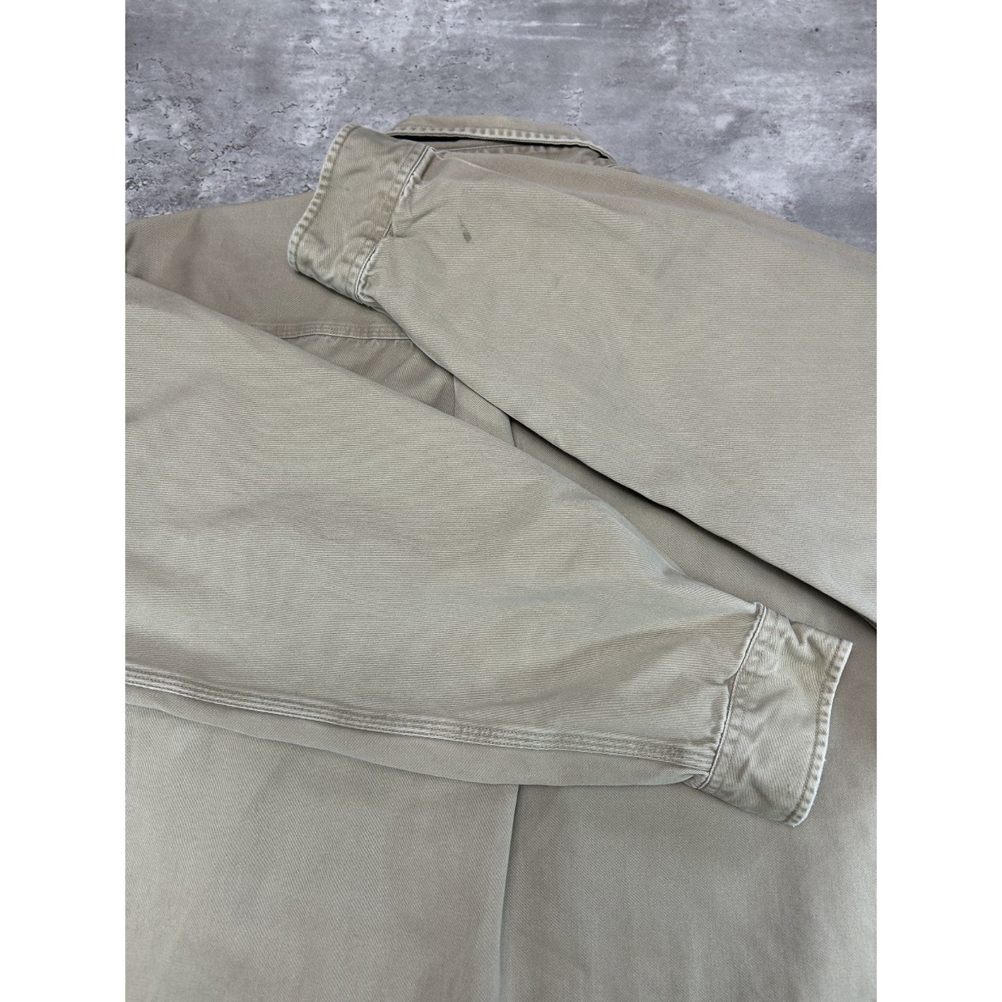 Vintage 90s Carhartt Workwear Double Pocket Long Sleeve Button Up Shirt Sz XL