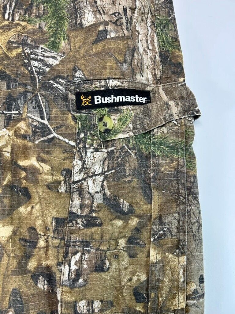 Bush Master Real Tree Xtra Camo Rip Stop Cargo Hunting Adjustable Pants Size 41W