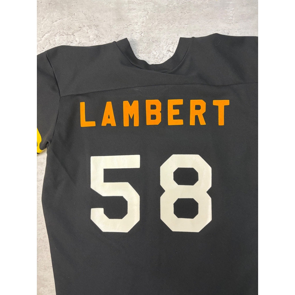 VTG 1970s Jack Lambert #58 Pittsburgh Steelers NFL Rawlings Jersey Size Small