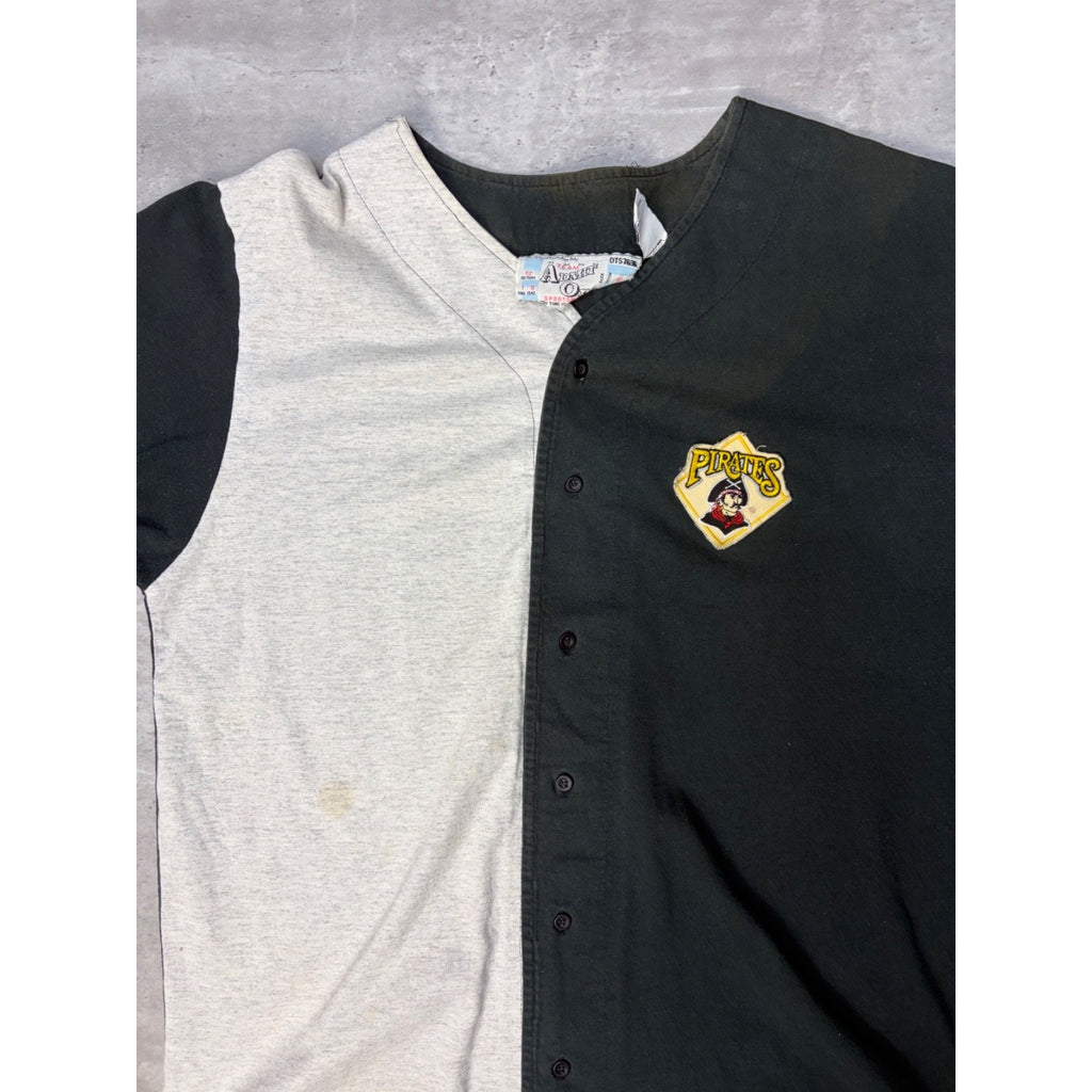 90s Pittsburgh Pirates MLB Two Tone Embroidered Baseball Jersey Size Medium