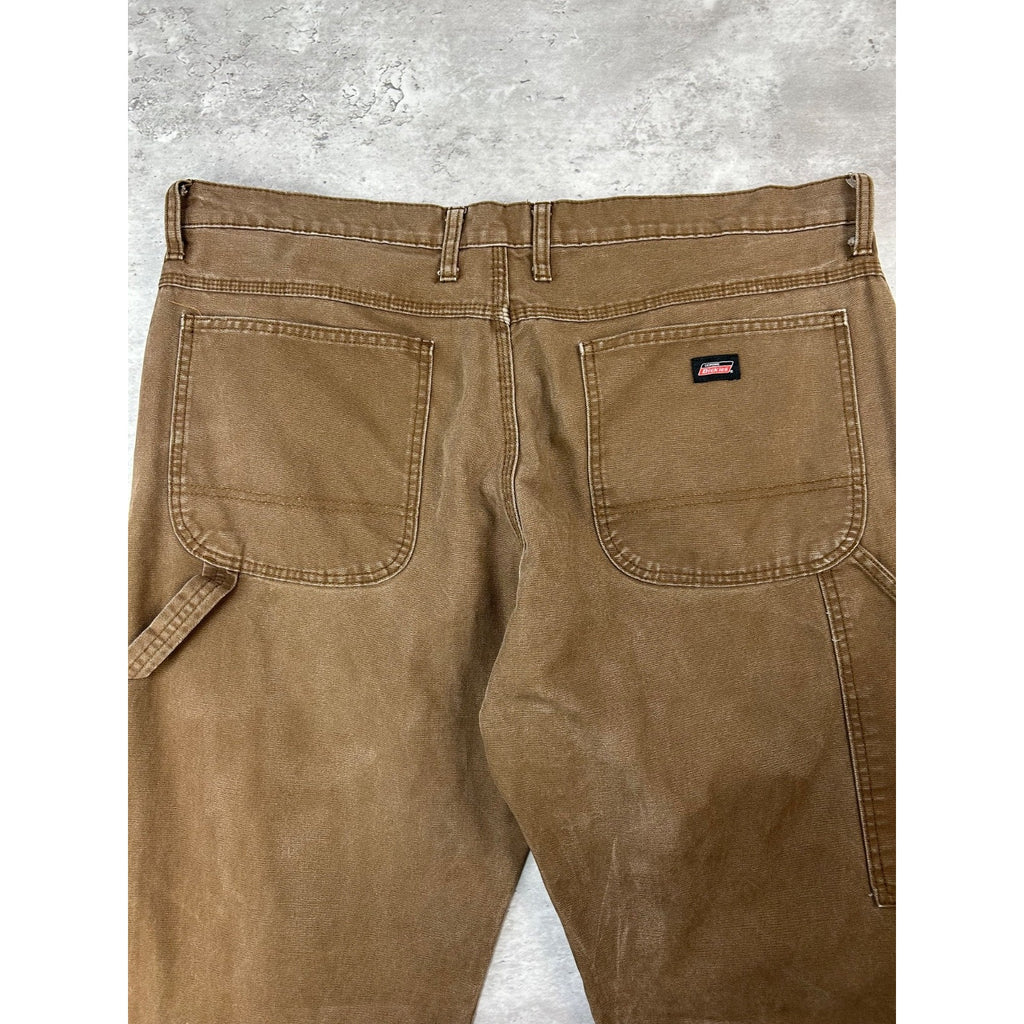 Dickies Canvas Workwear Carpenter Pants Size 40 Brown