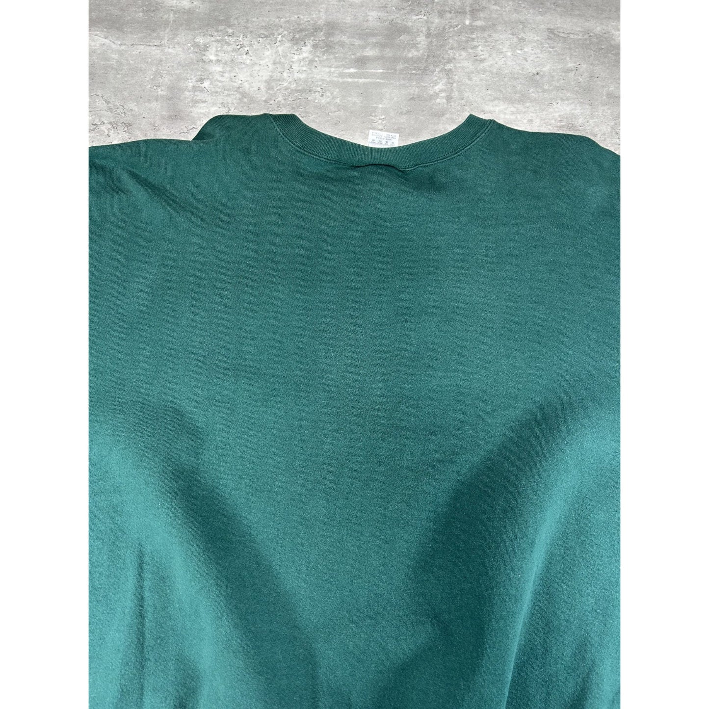 Vintage 90s Nike Big Graphic Swoosh Pullover Crewneck Sweatshirt Size XXL Green