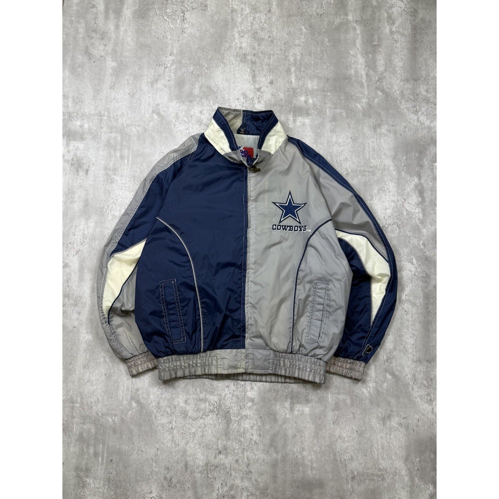 Vintage Dallas Cowboys NFL Pro PlayerEmbroidered Logo Jacket Size XL