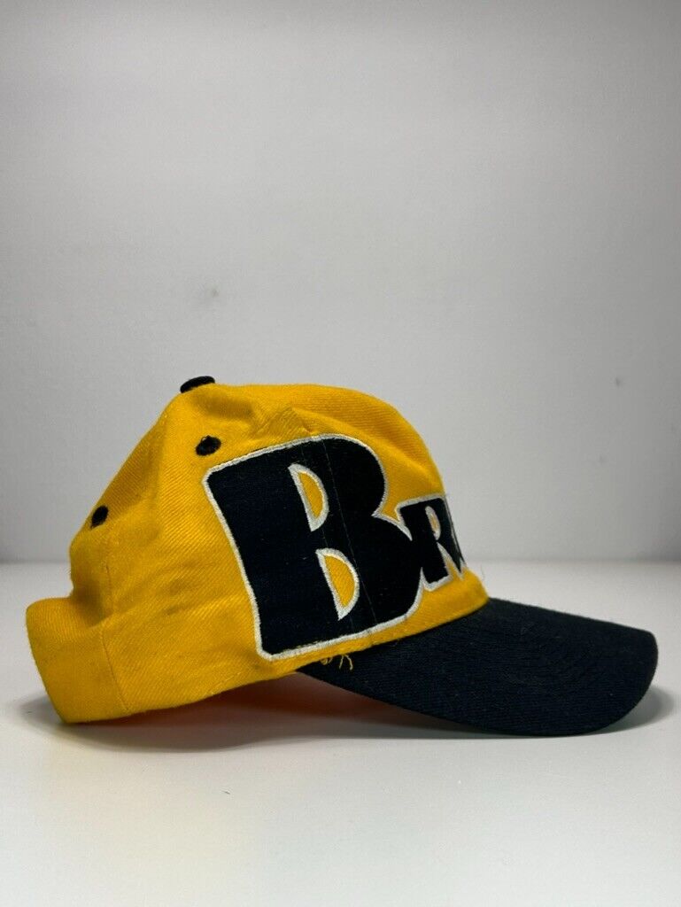 Vintage 90s Boston Bruins NHL Big Spell Out Snapback Hat OSFA