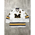 Vintage Michigan Wolverines #17 NCAA Stitched Hockey Jersey Size XL