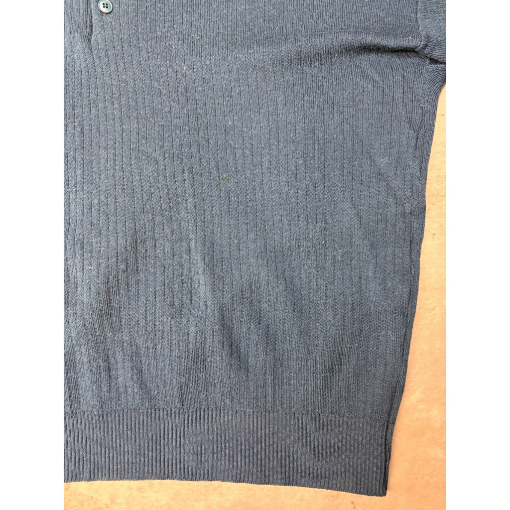 Vintage 80s/90s Tundra 1/4 Button Collared Knit Sweater Size XL